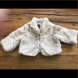 Super cute Gap Baby Girl faux fur coat